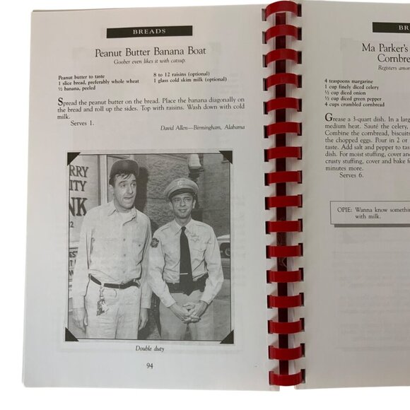 Aunt Bees Mayberry Cookbook by Ken Beck and Jim Clark Paperback 1991 Spiral - Picture 10 of 15